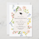 Search for whimsical graduation invitations Floral