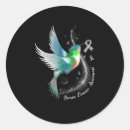 Search for brain cancer grey ribbon stickers Month