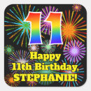 Search for 11 stickers 11th birthday