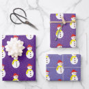 Search for purple snowman wrapping paper Festive