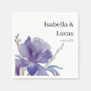 Search for purple wedding napkins Watercolor purple floral