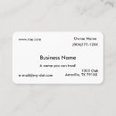 Search for rounded corners business cards Minimalist