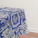 Search for blue white floral pattern tablecloths Mediterranean