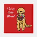 Search for golden retriever magnets Whimsical