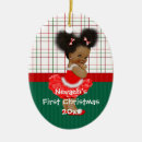 Search for african american girl christmas tree decorations Baby girl