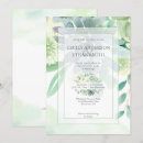 Search for succulent wedding invitations Green and white