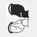 Search for black and white cat blankets Animal