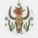 Search for cattle christmas tree decorations Cow skull