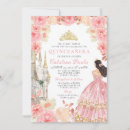 Search for pink and gold princess invitations Elegant