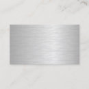Search for 2 sided business cards Silver