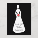 Search for honour vertical postcards Bridal party