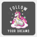 Search for follow your dreams stickers Unicorn