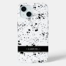 Search for black paint splatter iphone cases Black and white