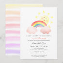 Search for sunshine and rainbows invitations Cute