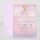 Search for purple teddy bear baby shower invitations Pink