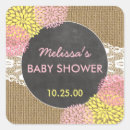 Search for lace baby shower stickers Rustic