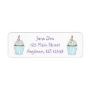 Search for birthday cake return address labels Candle