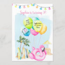 Search for flamingo beach party invitations Kids