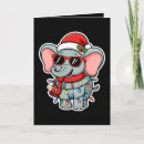 Search for elephant christmas cards Santa