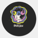 Search for alien invasion stickers Funny