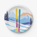Search for christmas vacation paper plates Skiing