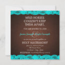 Search for teal and brown wedding invitations Rustic