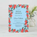 Search for red rose bridal shower invitations Elegant