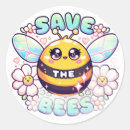 Search for save the bee stickers Yellow