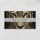 Search for tiger business cards Wild cat