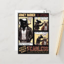 Search for fearless postcards Honey badger
