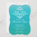 Search for turquoise baby shower invitations Elegant
