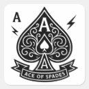 Search for poker night stickers Ace of spades