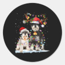 Search for schnauzers stickers Santa