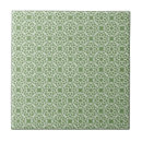 Search for green and white patterns tiles Background