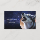 Search for wolves business cards Winter