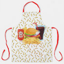 Search for cheeseburger aprons French fries