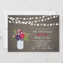 Search for rustic 50th anniversary invitations Wood