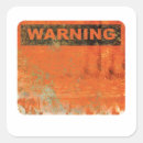 Search for hazard sign stickers Warning
