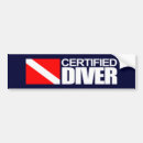 Search for certified bumper stickers Scuba