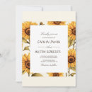 Search for simple sunflower wedding invitations Elegant floral