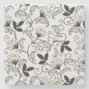 Search for black flowers coasters Pattern