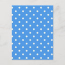 Search for polka dot pattern postcards Blue