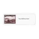 Search for railroad return address labels Vintage