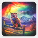 Search for colourful owl stickers Birds