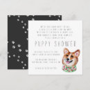 Search for puppy shower invitations Watercolor