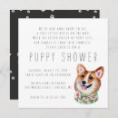 Search for new puppy invitations Watercolor