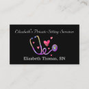 Search for nursing home business cards Stethoscope