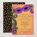 Search for mardi gras masquerade costume party invitations Purple
