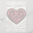 Search for valentine stationery paper Calligraphy