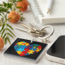 Search for autism puzzle key rings Neurodiverse